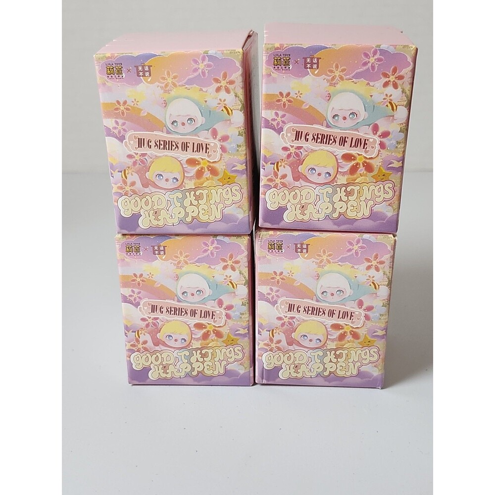 Lot Of 4 LILIA TOYS Hug Series of Love Collectible Box blind Figure Multicolor